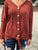 Rust Button Down Top