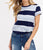 Wide Striped Skater Tee