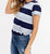 Wide Striped Skater Tee