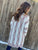 Ivory Striped Cardigan Sweater