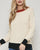 Cream Contrast Sweater