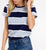 Wide Striped Skater Tee