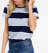 Wide Striped Skater Tee