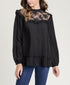 Just So Lady Black Blouse